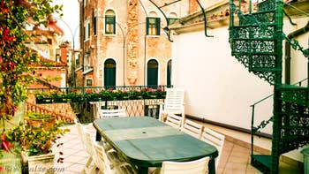 La 1ère Terrasse de l'appartement Orio Boldo Terrasses à Venise.