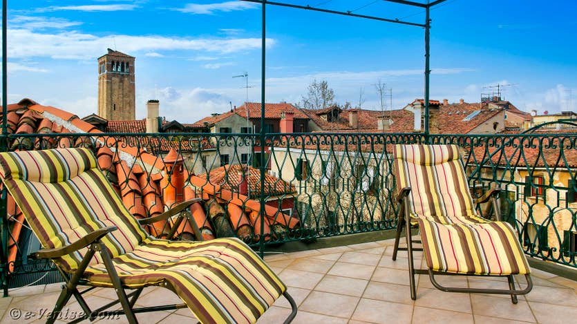 Location Orio Boldo Terrasses à Venise, la vue et les terrasses