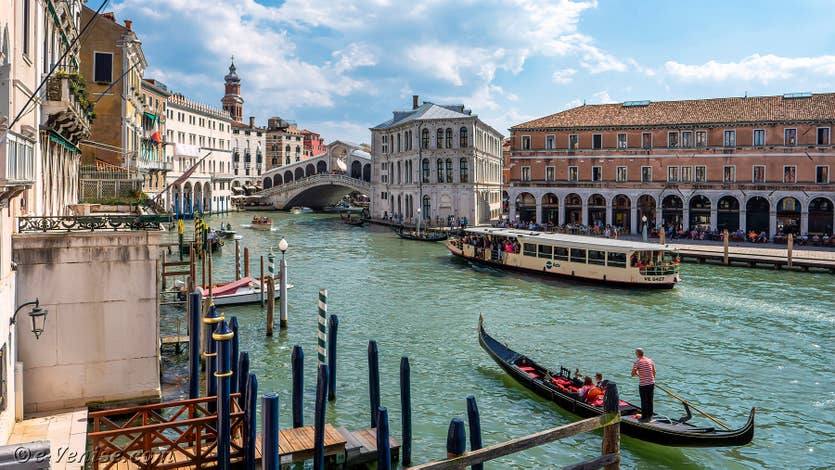 Location Palazzo Lion à Venise, la vue sur le Grand Canal