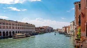 La vue depuis l'appartement du Palazzo Lion, dans le Sestier du Cannaregio à Venise.
