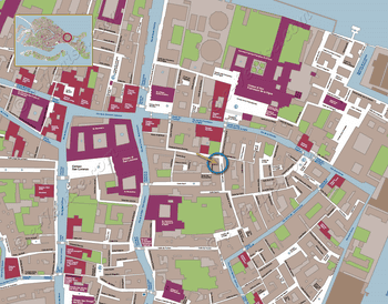 Plan de Situation Casa Bombardieri appartement en location à Venise en Italie