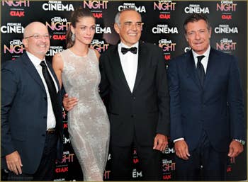 Giovanni Modina, Elisa Sednaoui, Alberto Barbera et Alessandro Salem à la Mostra de Venise, le Festival du Cinéma de Venise 2015