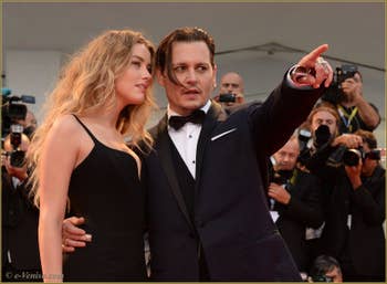 Johnny Depp Amber Heard à la Mostra de Venise, le Festival du Cinéma de Venise 2015