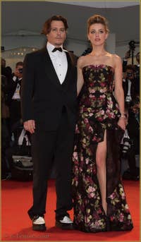 Johnny Depp et Amber Heard à la Mostra de Venise, le Festival du Cinéma de Venise 2015