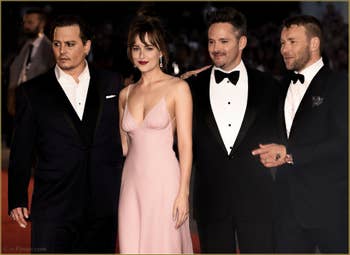 Johnny Depp, Dakota Johnson, Scott Cooper et Joel Edgerton à la Mostra de Venise, le Festival du Cinéma de Venise 2015