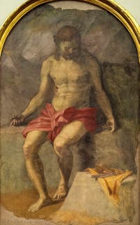 Andrea del Sarto, Christ en Piété, fresque de 1525,  Galerie de l'Accademia à Florence en Italie