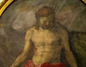 Andrea del Sarto, Christ en Piété, fresque de 1525,  Galerie de l'Accademia à Florence en Italie