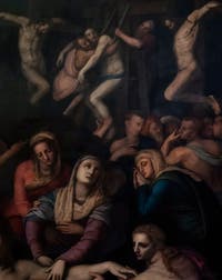 Agnolo Tori il Bronzino, déposition du Christ, huile sur bois, 1561 Galerie de l'Accademia à Florence en Italie
