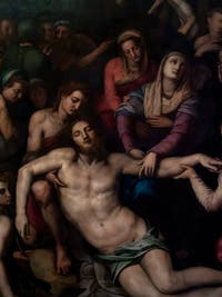 Agnolo Tori il Bronzino, déposition du Christ, huile sur bois, 1561 Galerie de l'Accademia à Florence en Italie