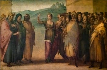 Francesco Granacci, le débat de Sainte-Apollonia, huile sur bois, 1530, Galerie de l'Accadémia à Florence en Italie