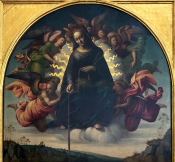 Francesco Granacci, Madonna della Cintola, Vierge à la ceinture, huile sur bois, 1500-1520, Galerie de l'Accadémia à Florence en Italie