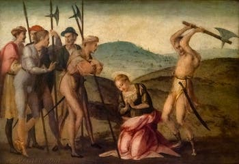 Francesco Granacci, Martyre de Sainte-Apollonia, huile sur bois, 1530, Galerie de l'Accadémia à Florence en Italie