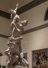 Giambologna, Enlèvement des Sabines, sculpture en plâtre, 1582, Galerie de l'Accadémia à Florence en Italie