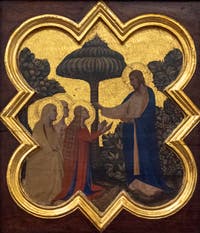 Taddeo Gaddi, Histoire de la vie du Christ et de saint François d'Assise, détrempe sur bois, 1335-1340, Galerie de l'Accademia à Florence Italie