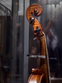 Antonio Stradivarius, Viole Ténor Médicis fabriquée à Cremone pour le Grand Duc Ferdinand en 1690, Musée des instruments musicaux de la Galerie de l'Accademia à Florence Italie