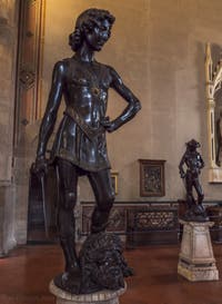 Andrea del Verrocchio, David, Sculpture bronze et or, 1466-1469, Musée du Bargello à Florence Italie