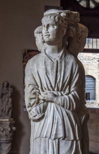Arnolfo di Cambio, Trois Acolytes, 1265-1267, Musée du Bargello à Florence Italie