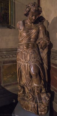 Art Allemand, Archange Michel, XVe siècle, Musée du Bargello à Florence Italie