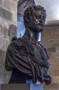 Benvenuto Cellini, Buste en bronze de Cosimo Cosme Ier de Médicis, Musée du Bargello à Florence Italie