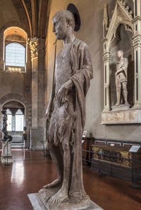 Donatello et Desiderio da Settignano, saint Jean-Baptiste dit Martelli, 1440-1457, Musée du Bargello à Florence Italie