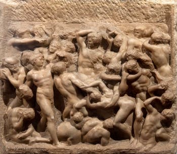 Michel-Ange, Bataille d'Hercule et des Centaures, Casa Buonarotti à Florence en Italie