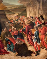 Botticelli, Adoration des Mages 1490-1500, galerie des Offices Uffizi, Florence Italie