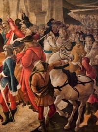 Botticelli, Adoration des Mages, 1490-1500, galerie des Offices, les Uffizi à Florence Italie
