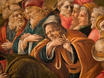 Botticelli, Adoration des Mages 1490-1500, à la galerie des Offices, les Uffizi à Florence Italie