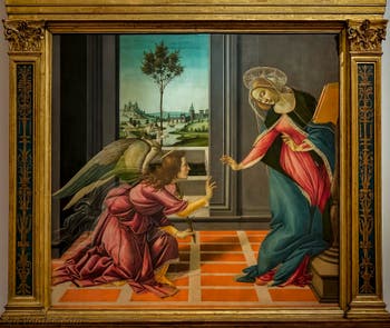 Sandro Botticelli, Annonciation de Cestello, 1489, Galerie Offices Uffizi, Florence Italie