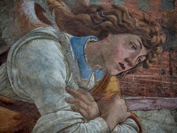 Sandro Botticelli, Annonciation de San Martino alla Scala, galerie des Offices, Uffizi à Florence Italie