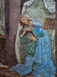 Sandro Botticelli, Annonciation de San Martino alla Scala, galerie des Offices, Uffizi à Florence Italie
