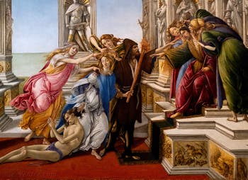 Sandro Botticelli, La Calomnie, 1495-1497, Galerie Offices Uffizi, Florence Italie