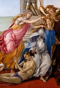Sandro Botticelli, La Calomnie, 1495-1497, Galerie Offices Uffizi, Florence Italie