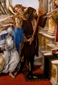 Sandro Botticelli, La Calomnie, 1495-1497, Galerie Offices Uffizi, Florence Italie