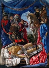 Sandro Botticelli, La découverte du cadavre d'Holopherne, Galerie Offices Uffizi, Florence Italie