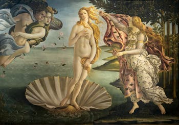 Sandro Botticelli, La Naissance de Vénus, 1484, Galerie Offices Uffizi, Florence Italie