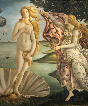 Sandro Botticelli, La Naissance de Vénus, 1484, Galerie Offices Uffizi, Florence Italie