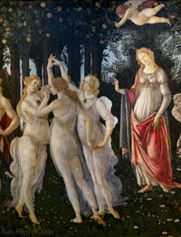 Sandro Botticelli, Le Printemps, 1481-1482, Galerie Offices Uffizi, Florence Italie