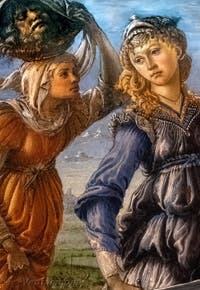 Sandro Botticelli, Le retour de Judith du camp ennemi à Béthulie, 1470, Galerie Offices Uffizi, Florence Italie