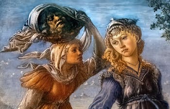 Sandro Botticelli, Le retour de Judith du camp ennemi à Béthulie, 1470, Galerie Offices Uffizi, Florence Italie