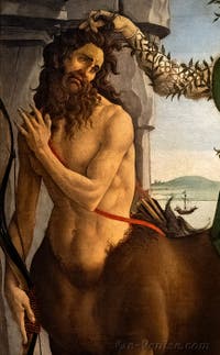 Sandro Botticelli, Pallas et le Centaure, Galerie Offices Uffizi, Florence Italie