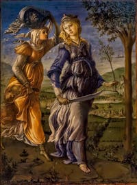 Sandro Botticelli, Le retour de Judith du camp ennemi à Béthulie, 1470, Galerie Offices Uffizi, Florence Italie