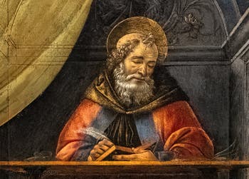Sandro Botticelli, saint Augustin dans son cabinet d'études, 1490-1500, Galerie Offices Uffizi, Florence Italie