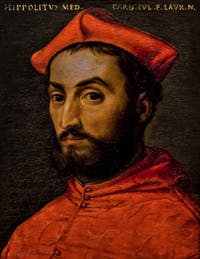 Bronzino, Cardinal Hippolyte de Médicis, 1551, Galerie Offices Uffizi, Florence Italie