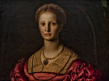 Bronzino Agnolo Tori, Lucrezia Panciatichi, 1541, Galerie des Offices Uffizi à Florence en Italie