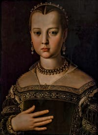 Bronzino, Portrait de Marie de Médicis, 1551, Galerie Offices Uffizi, Florence Italie