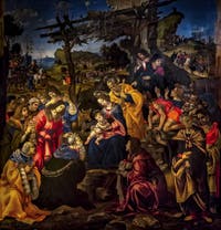 Filippino Lippi, Adoration des Mages, 1496, Galerie des Offices Uffizi à Florence en Italie