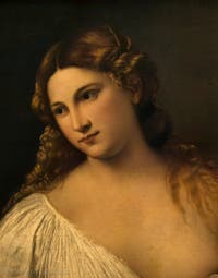 Titian, Flora, 1515-1517, Uffizi Uffizi Gallery, Florence Italy
