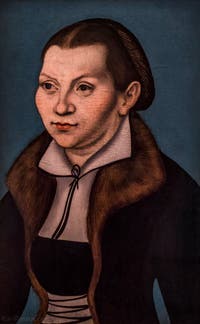 Lukas Cranach le Vieux, Katharina Von Bora, épouse de Martin Luther, 1529, à la Galerie des Offices, les Uffizi à Florence en Italie