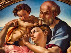 Michel-Ange Léonard de Vinci Sainte Famille Offices Florence